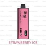 BIMO 8000 Puffs- STRAWBERRY ICE Image