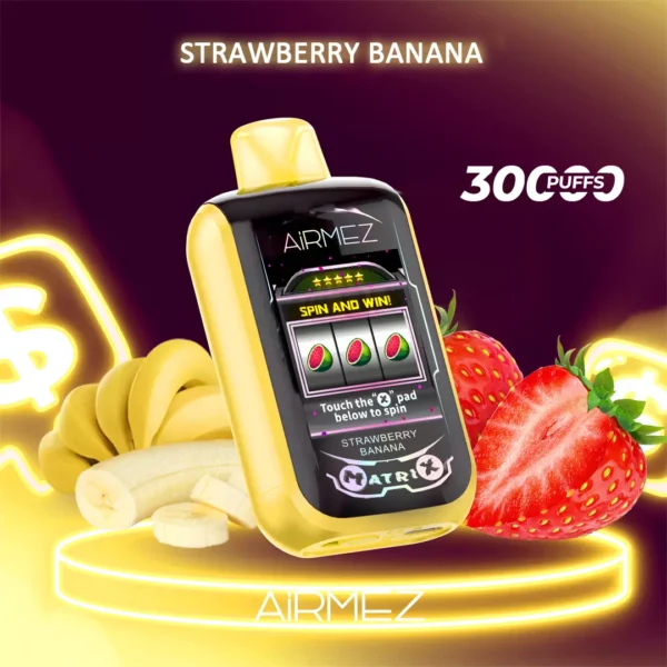 Airmez Matrix Pro 30000 Puffs – Strawberry Banana